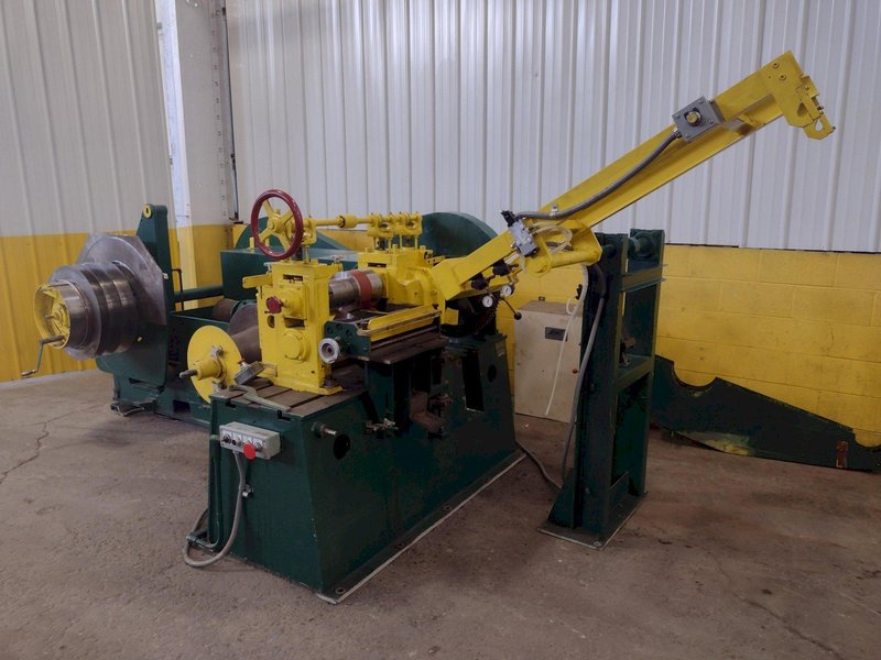 12&quot; WIDE TORRINGTON 4&quot; ARBOR PULL-THROUGH SLITTING LINE: STOCK #16504