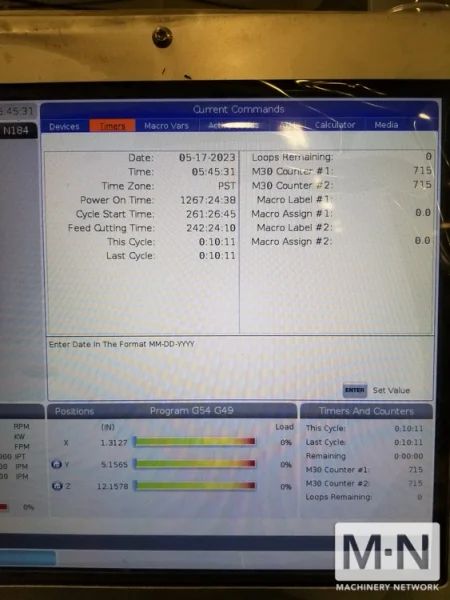 HAAS Mini Mill 2 CNC Vertical Machining Center, 2019