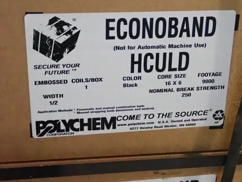 POLYCHEM 1/2" X 9000' AUTOMATIC MACHINE BANDING  -  ECONOBAND