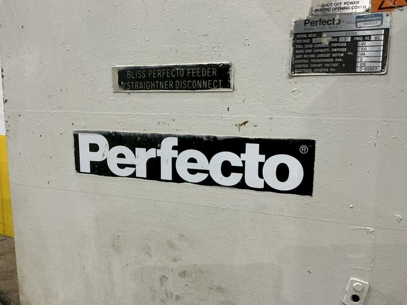 30,000 LBS X 36" PERFECTO COIL FEED LINE, COIL REEL UNCOILER &amp; STRAIGHTENER: YOBRO #24871