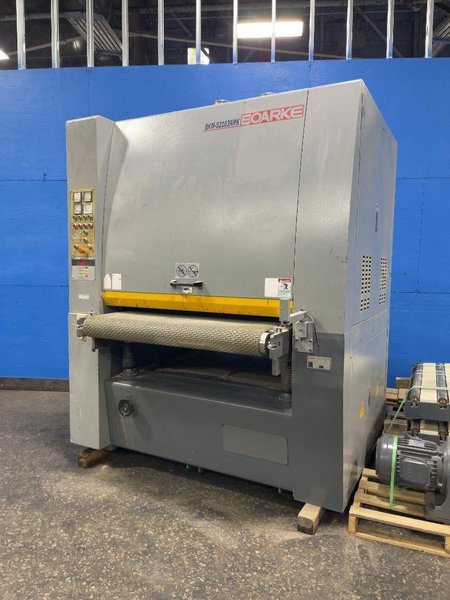 BOARKE MACHINE CO 85” X 50” BELT SANDER   -  BKM-52103NRK