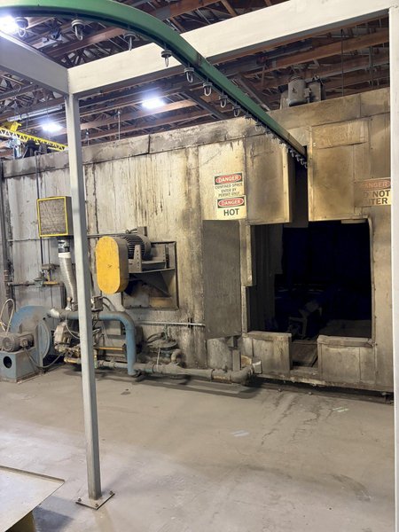 ADVANCED CURING SYSTEMS AUTOMATIC HANGER CONVEYOR PASS-THROUGH SYSTEM: YOBRO #24994