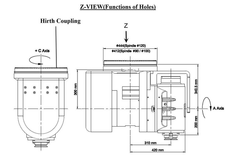 Johnford - Dmc4100LH X: 4100 - Y: 2800 - Z: 800 mm CNC 5 axes