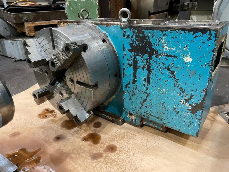 Used, 20&quot; Tanshing Model MRNG-400 4th Axis, with 16&quot; 4-Jaw Chuck