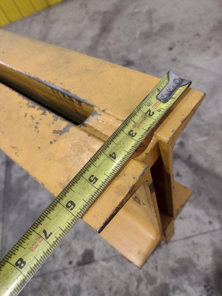 8,000 LBS (4 TON) X 10' CALDWELL MODEL #16-4-10 LIFTING BEAM SPREADER BAR: STOCK #22565