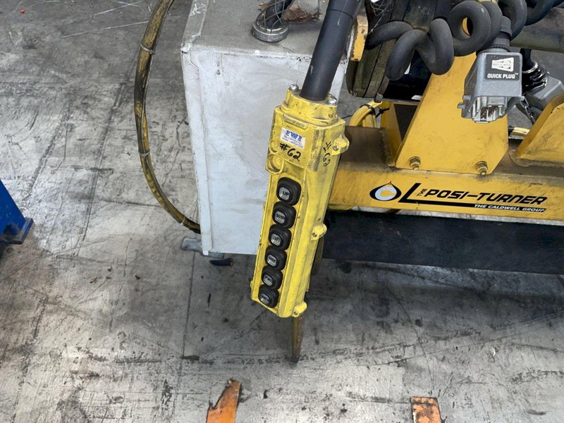 1500 LBS X 72" CALDWELL POSI-TURNER MODEL #1.5LS-72 ROLL POSITIONER / BEAM TURNER: YOBRO #23947