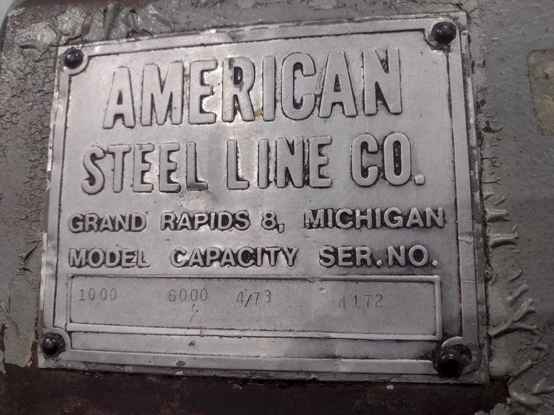 6,000 LBS X 36" AMERICAN MODEL #1000 MOTORIZED COIL REEL UNCOILER: YOBRO #24888