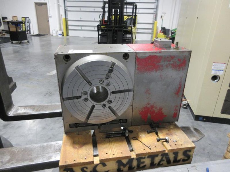 Haas HRT-310 Programmable Rotary Table 12.2" Platen, Brushless Sigma 1 Drive Motor, Air Brake, Cables and Connectors- Auction Item