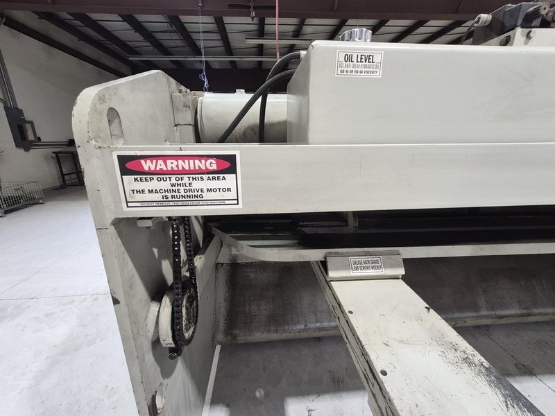 1/4″ X 10′ Accurshear 625010 Shear, 1996 – Backgauge