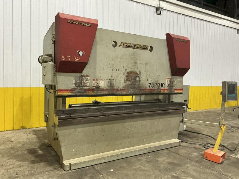 320 TON X 10' ACCURPRESS MODEL #732010 ADVANTAGE HYDRAULIC PRESS BRAKE, W/ ETS 3000 CONTROLS, NEW 2010: YOBRO #24910