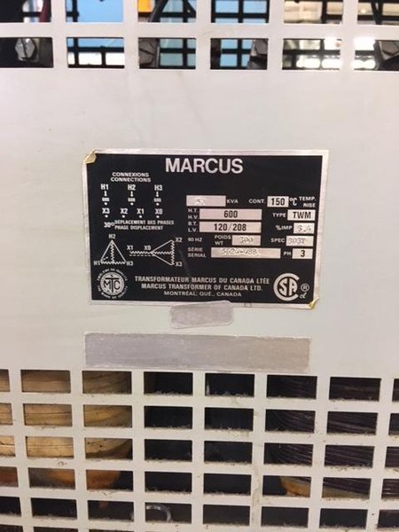 Isolation Transformer 60 KVA 600V to 208/120