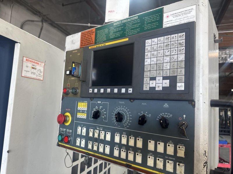 Takumi V32 VMC, 2007 – 4th Axis, CAT50, Box Way, TSC, Chip Conveyor