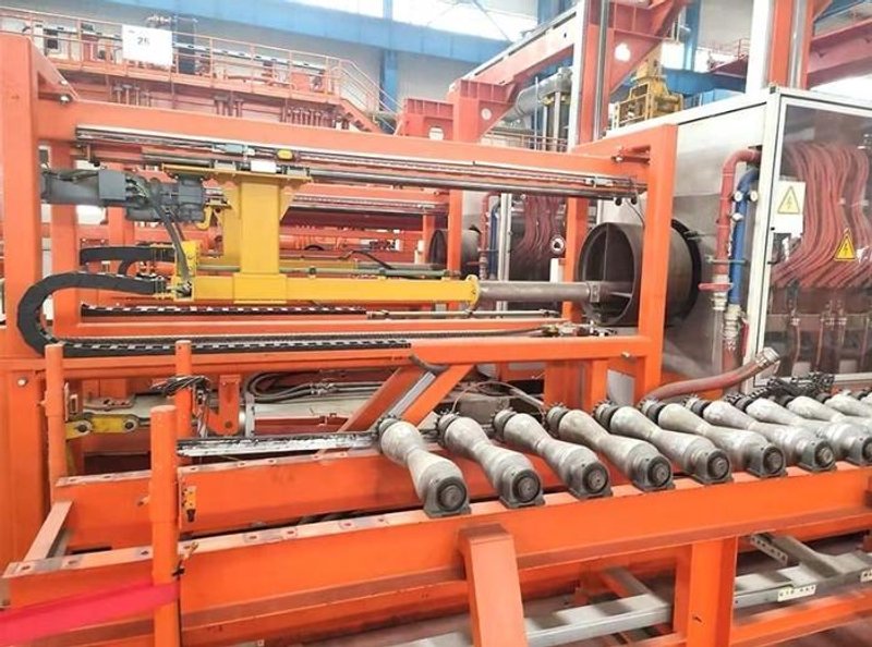 16,000 ton SMS Horizontal Direct Single Action Ext Press, Ind Billet Furnace, Stretcher, Saw, Billet Peeler (14552)