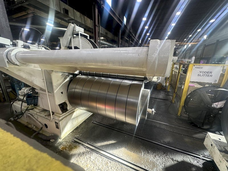 54" X .110" YODER SLITTING LINE, COMPLETE LINE: YOBRO #24277