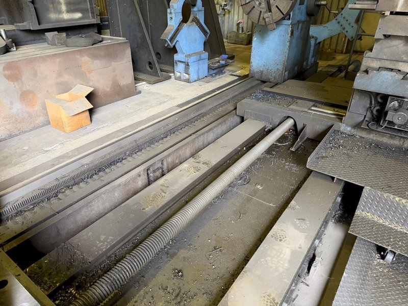 84" X 240" SAFOP LEONARD MODEL-1500 HEAVY DUTY ENGINE LATHE. STOCK # 0549026
