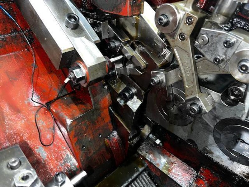 Asahi Okuma Model AOT-16B Two Die Two Blow Heading Machine