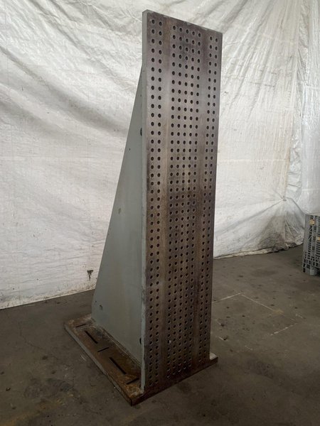 32&quot; WIDE X 96&quot; TALL X 48&quot; DEEP DRILLED AND TAPPED ANGLE PLATE. STOCK # 0365124