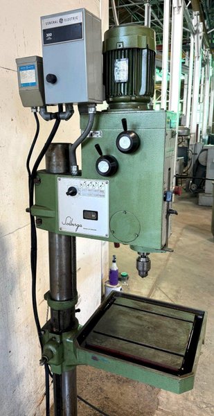 24&quot; Solberga Single Spindle Drill SE1735, Floor, Gear Head, Nice