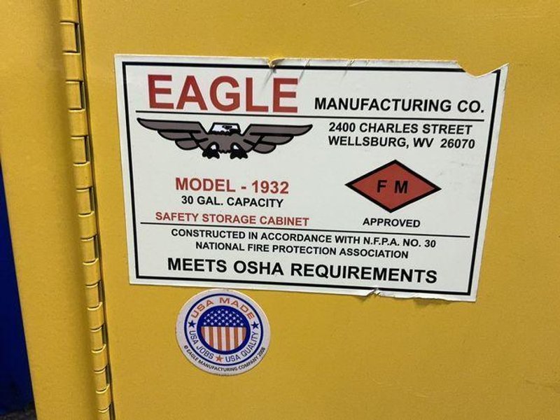 EAGLE 30 GAL FLAMMABLE STORAGE CABINET   -  1932
