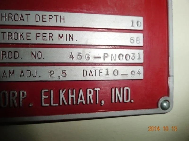 DANLY 45 Ton OBI Press, Stock #13014J