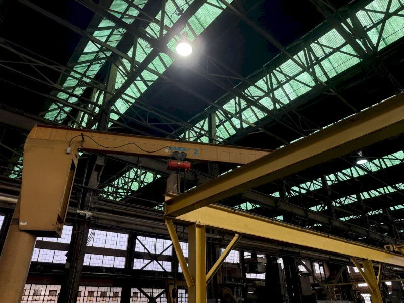 2 TON X 14' SPANCO JIB CRANE W/ C&amp;M HOIST: YOBRO #26106
