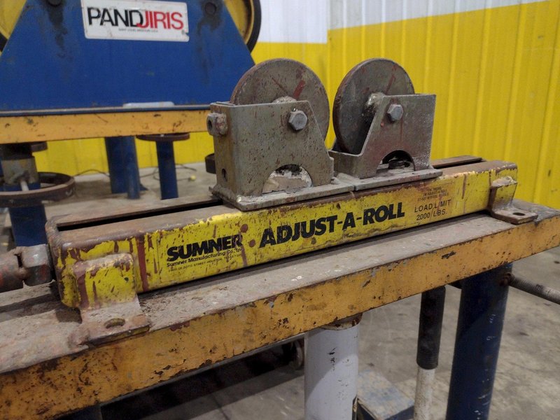 6,000 LB PANDJIRIS MODEL PIPER 3 TANK TURNING ROLLS, DRIVE &amp; IDLERS, 110V : YOBRO 24750