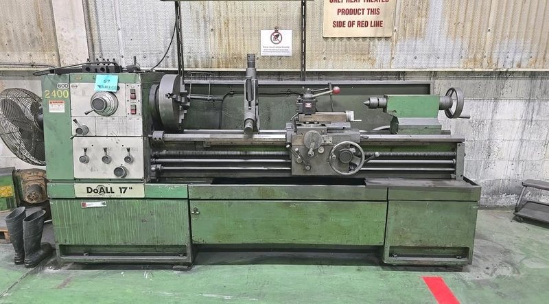 1 - PREOWNED DOALL 17&quot; X 80&quot; GAP BED ENGINE LATHE