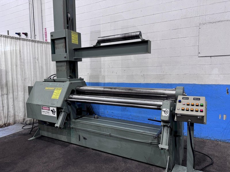 6' X 1/4" MONTGOMERY HYDRAULIC PLATE BENDING ROLLS WITH SHEET SUPPORTER: STOCK #80715