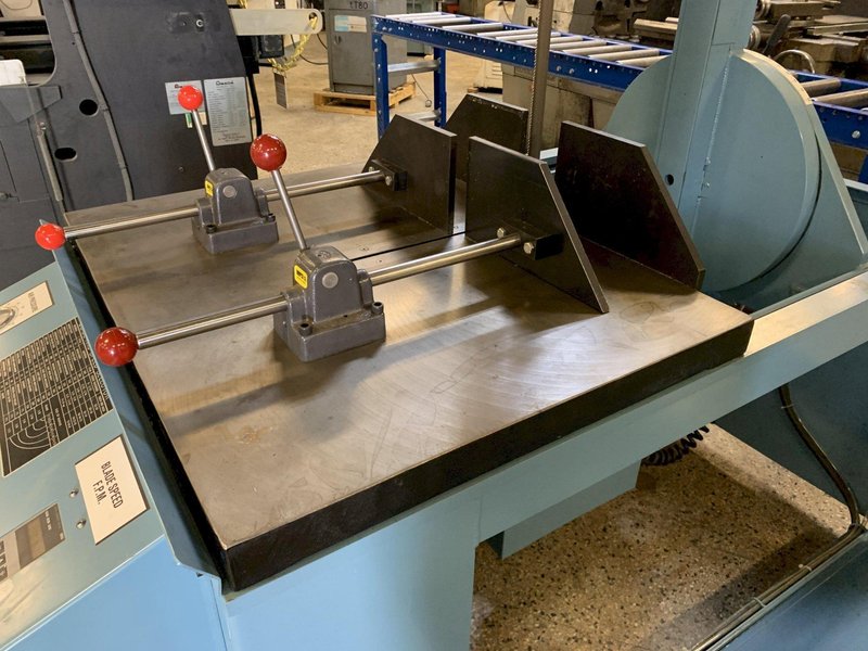 ROLL-IN MODEL TF1420 TILT FRAME VERTICAL BANDSAW w/ 10' ROLLER TABLE, NEW: 2019