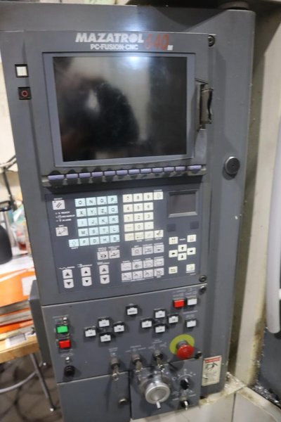 Mazak PFH-4800 CNC Horizontal Machining Center, Mazatrol 640M Control, (2) 400mm Pallets, CT40, 80 ATC,  .001 Degree Index, 2 Station Pallet Changer - NOT CURRENTLY OPERATIONAL- Auction Item