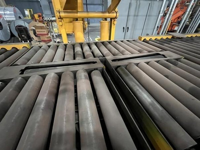 72&quot; x 10,000 LB Banding Line With 5 Ton Monorail System STOCK #3044