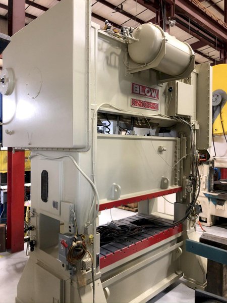 200 Ton Blow SC2-200-84-40 Straight Side Mechanical Metal Stamping Press For Sale, New 1992