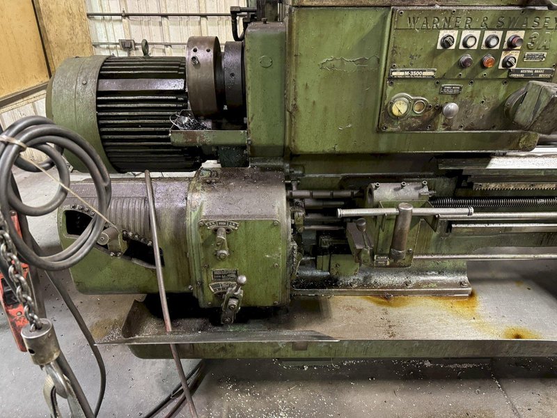 3A WARNER &amp; SWASEY M-3500 SADDLE TYPE TURRET LATHE. STOCK # 0345325
