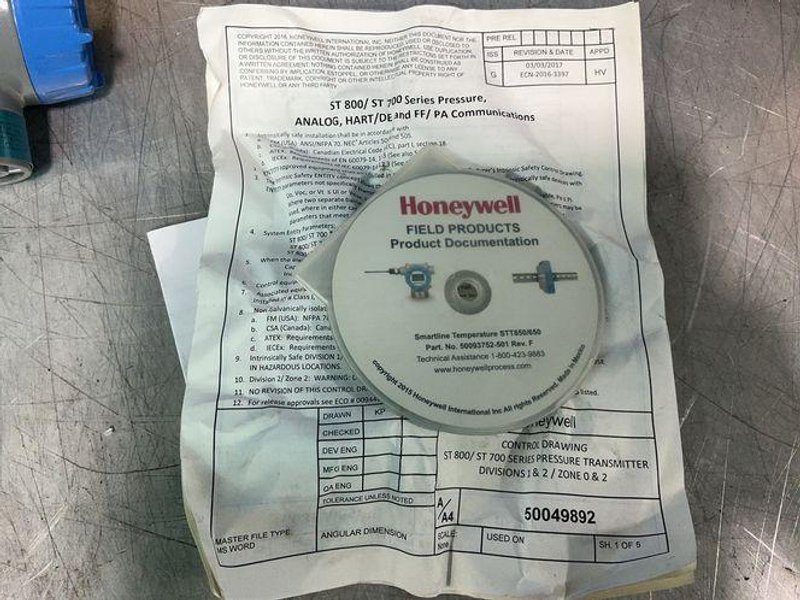 Honeywell 0-45 Mv Temperature Transmitter - Stt750-s-0-a-ahc-11s-a-30a0-00-0000