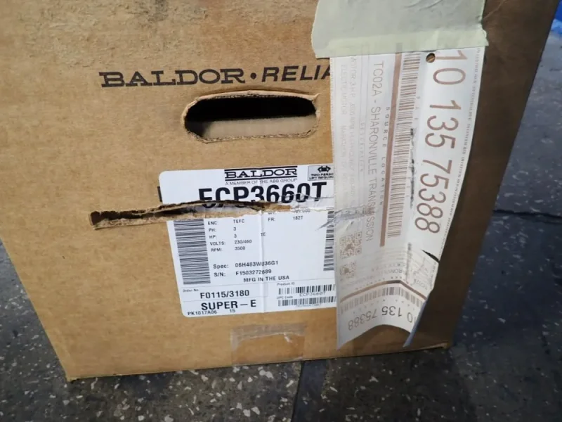 BALDOR 3 HP MOTOR  -  ECP3660T