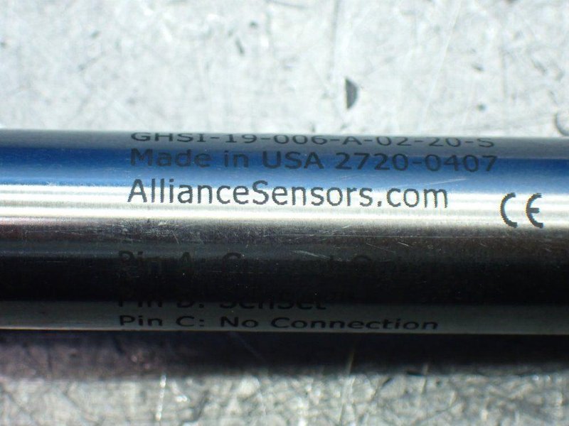ALLIANCE SENSORS GROUP 3 LINEAR VARIABLE INDUCTIVE TRANSDUCER POSITION SENSORS  -  GHSI-19-006-A-02-20-S