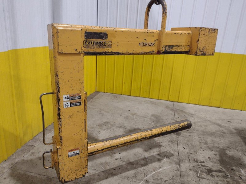 4 TON CALDWELL MODEL#81P-4-50 C HOOK PAPER COIL LIFTER: STOCK #22716
