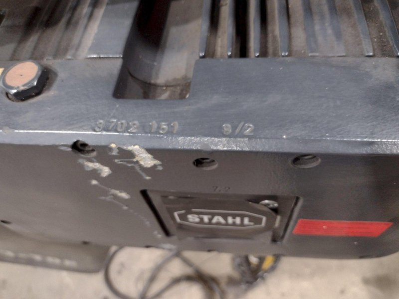 5 TON STAHL MODEL ST50 POWERED CHAIN HOIST. STOCK # 0848923