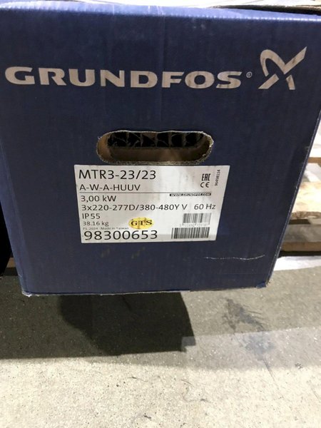 GRUNDFOS MTR3-23/23 COOLANT PUMP NEW IN BOX