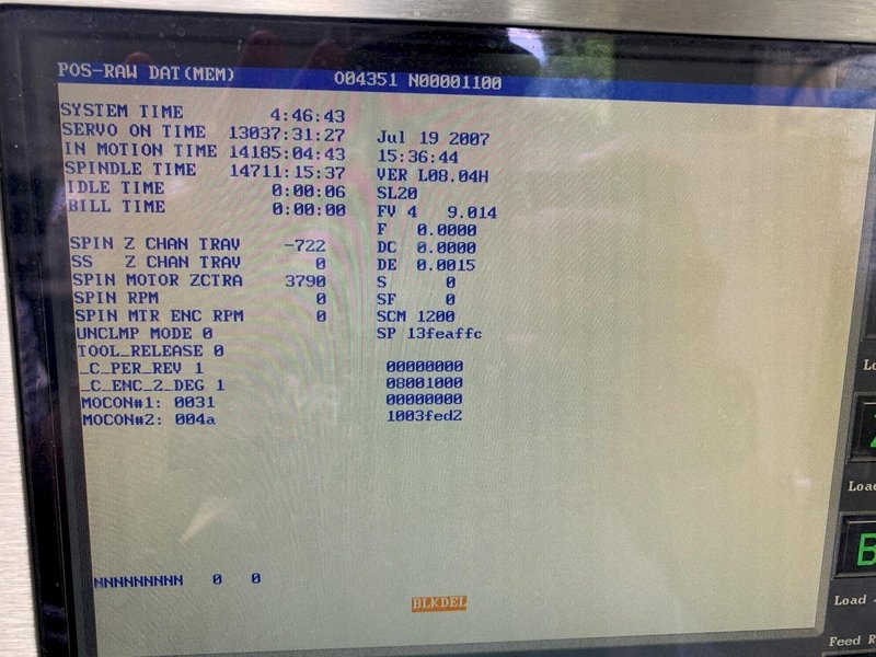 2007 HAAS SL-20T CNC LATHE