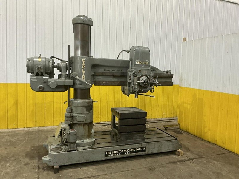 5' X 11" CARLTON MODEL #1A RADIAL ARM DRILL: YOBRO #25176