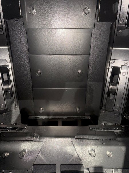 36" x 48" x 8 WHEEL PANGBORN ROTOBLAST PASS THROUGH HANGING CONVEYOR SHOT BLAST MACHINE: YOBRO #24717