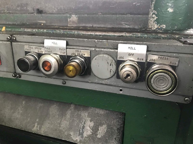 30 TON TISHKEN CUTOFF PRESS: STOCK