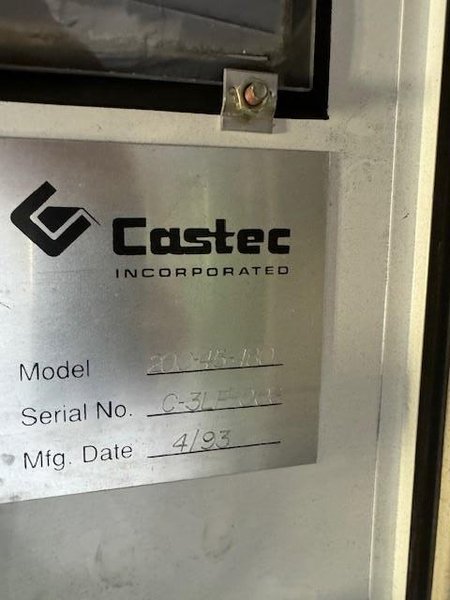 1993 Castec model 200-45-480 200# per minute sand heater s/n c-3lp005, rated at 45kw,