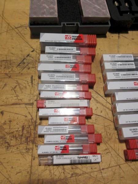 Haas Tooling Set - 123 Blocks, Endmills, Countersinks, Spot Drills &amp; MORE!- Auction Item