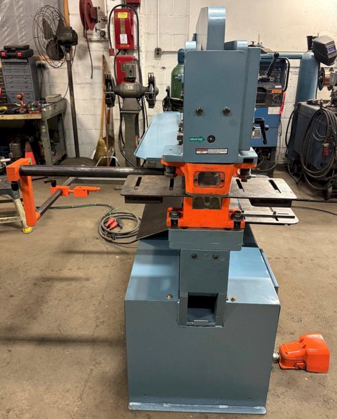 65 Ton Scotchman Hydraulic Ironworker 6509, 24" Bar Shear, Angle Shear, Punch, 5 HP, Reconditioned