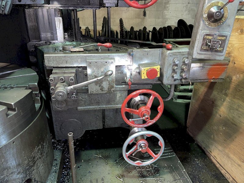 42” BULLARD CUTMASTER 4-JAW VERTICAL TURRET LATHE. STOCK # 0737021