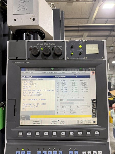 Okuma Millac 800VH 5 Axis CNC Universal Machining Center – Pallet Changer Mill