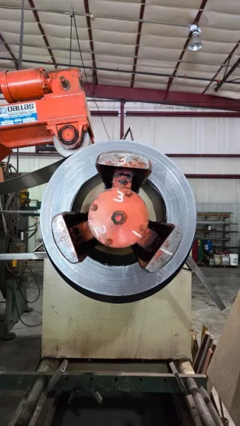 Dallas Coil Reel and Powered Straightener Combination 15,000 Lb x 42&quot; Wide x .135&quot;