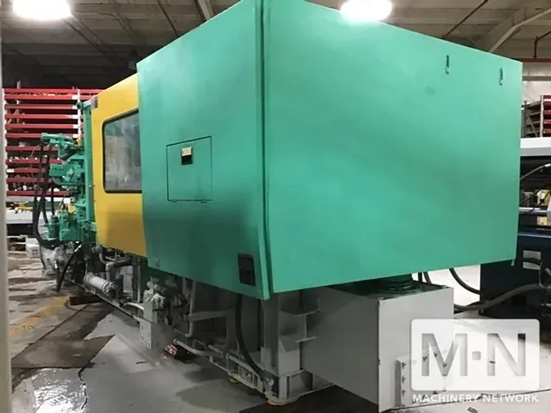310 TON 41 OZ TOSHIBA MODEL ISGS310WV10-19B INJECTION MOLDING MACHINE MFG 2001